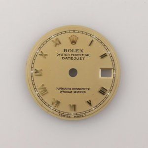 Rolex 20mm DateJust Champagne Roman Numeral Dial (Dial Only)